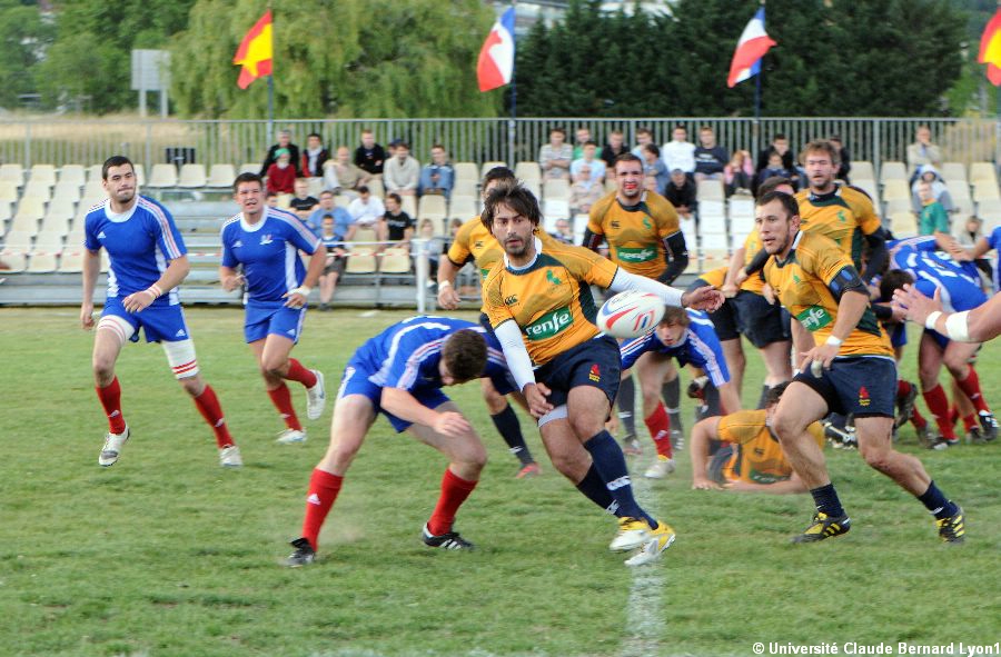 Photothèque Lyon 1 - Rencontre France Espagne Rugby   52