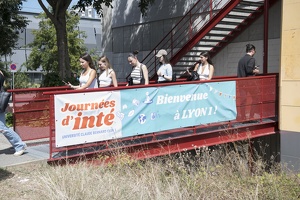 Etudiants lors de la journée d'intégration des nouveaux étudiants